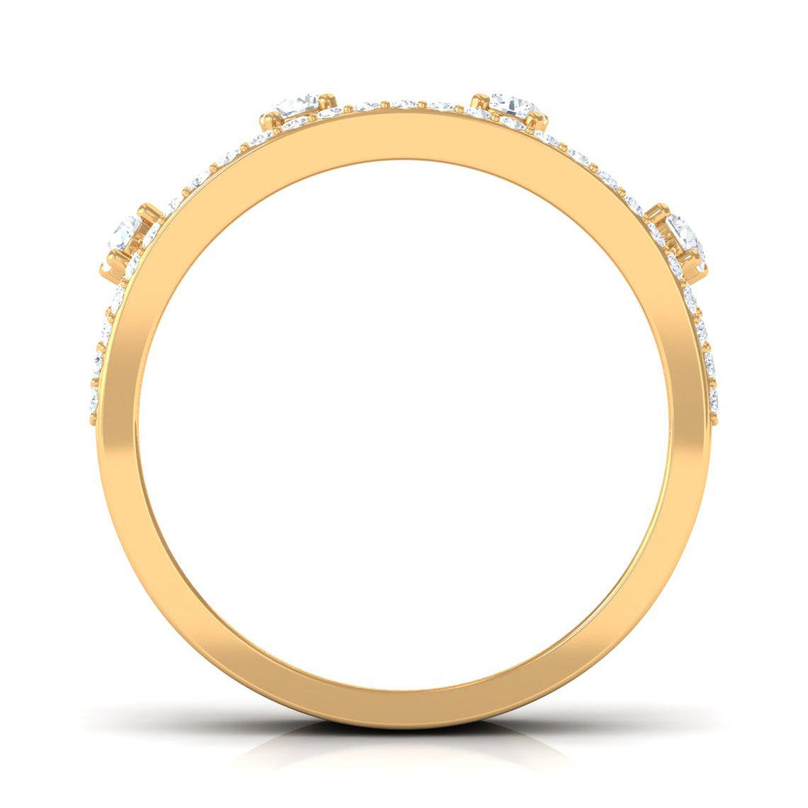 Designer Diamond Wedding Band with Certificate