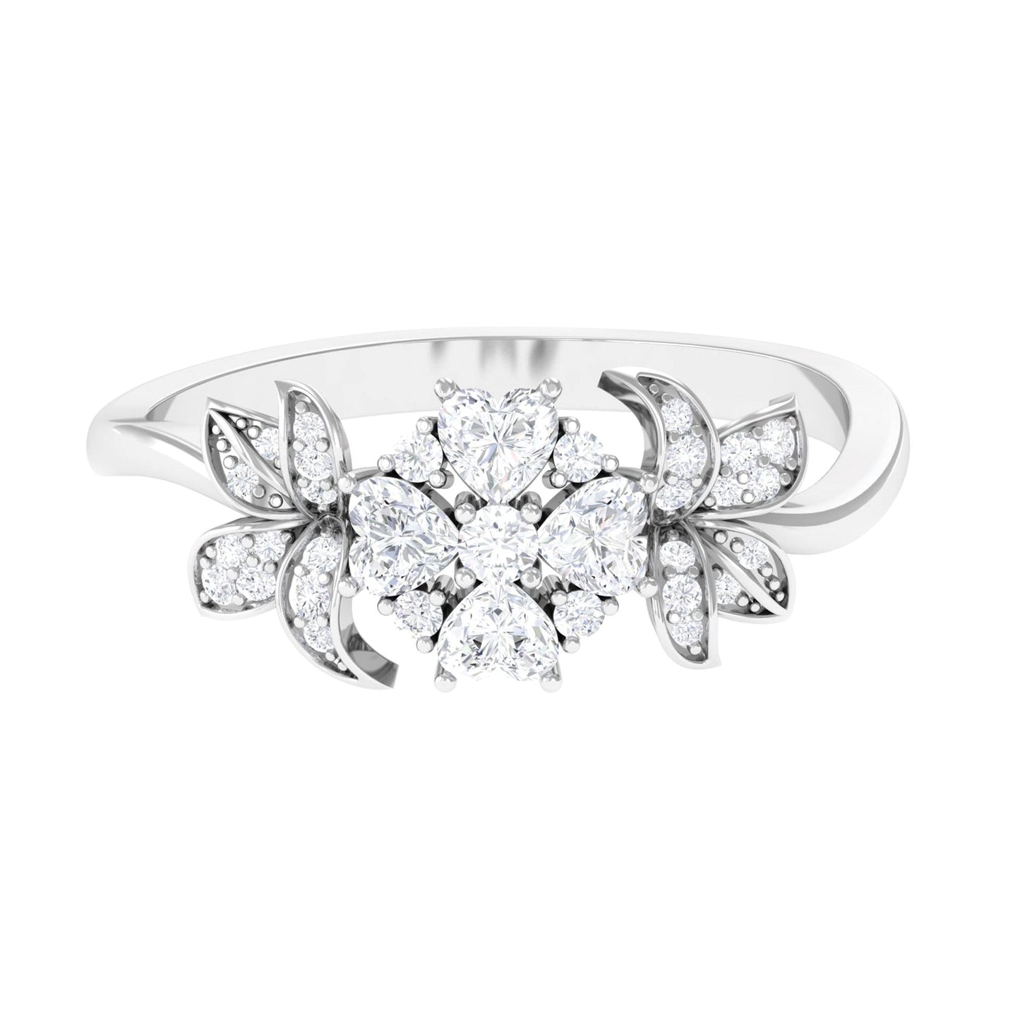 Nature Inspired Diamond Engagement Ring for Women