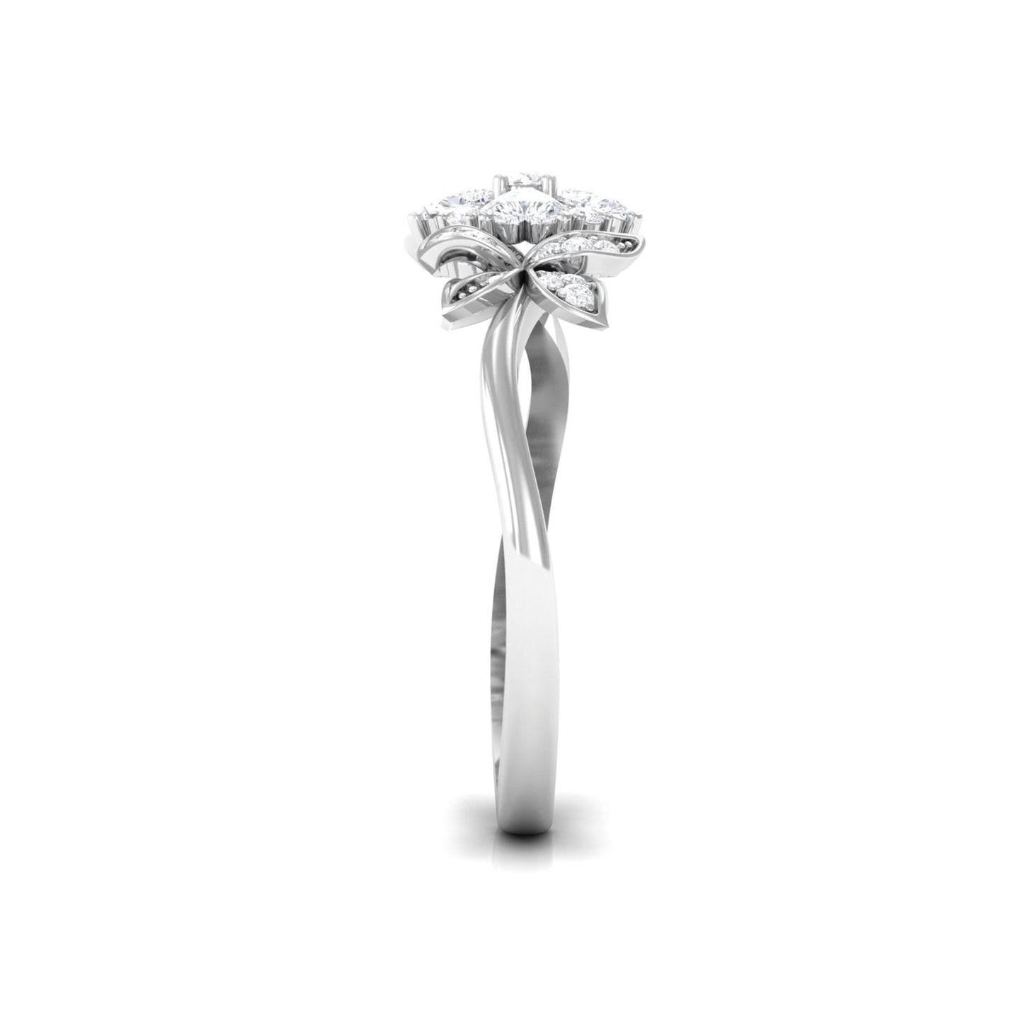 Nature Inspired Diamond Engagement Ring for Women