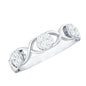 Natural Diamond Infinity Band Ring with Certificate