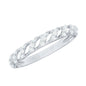 Elegant Round Shape Diamond Half Eternity Ring