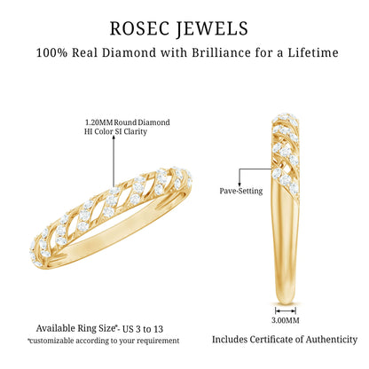 Elegant Round Shape Diamond Half Eternity Ring