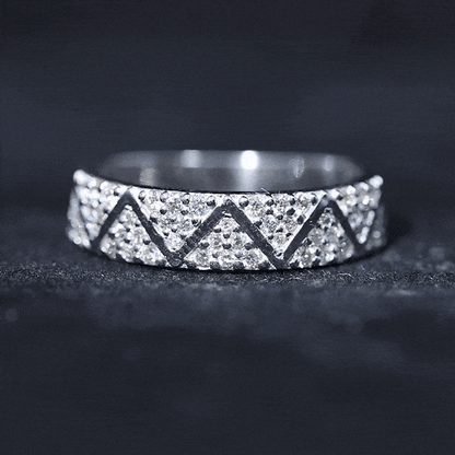 Certified Diamond Designer Wedding Band Ring