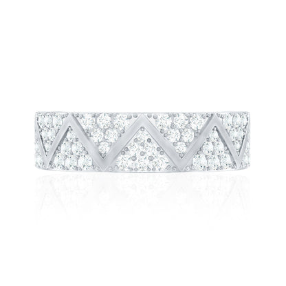 Certified Diamond Designer Wedding Band Ring
