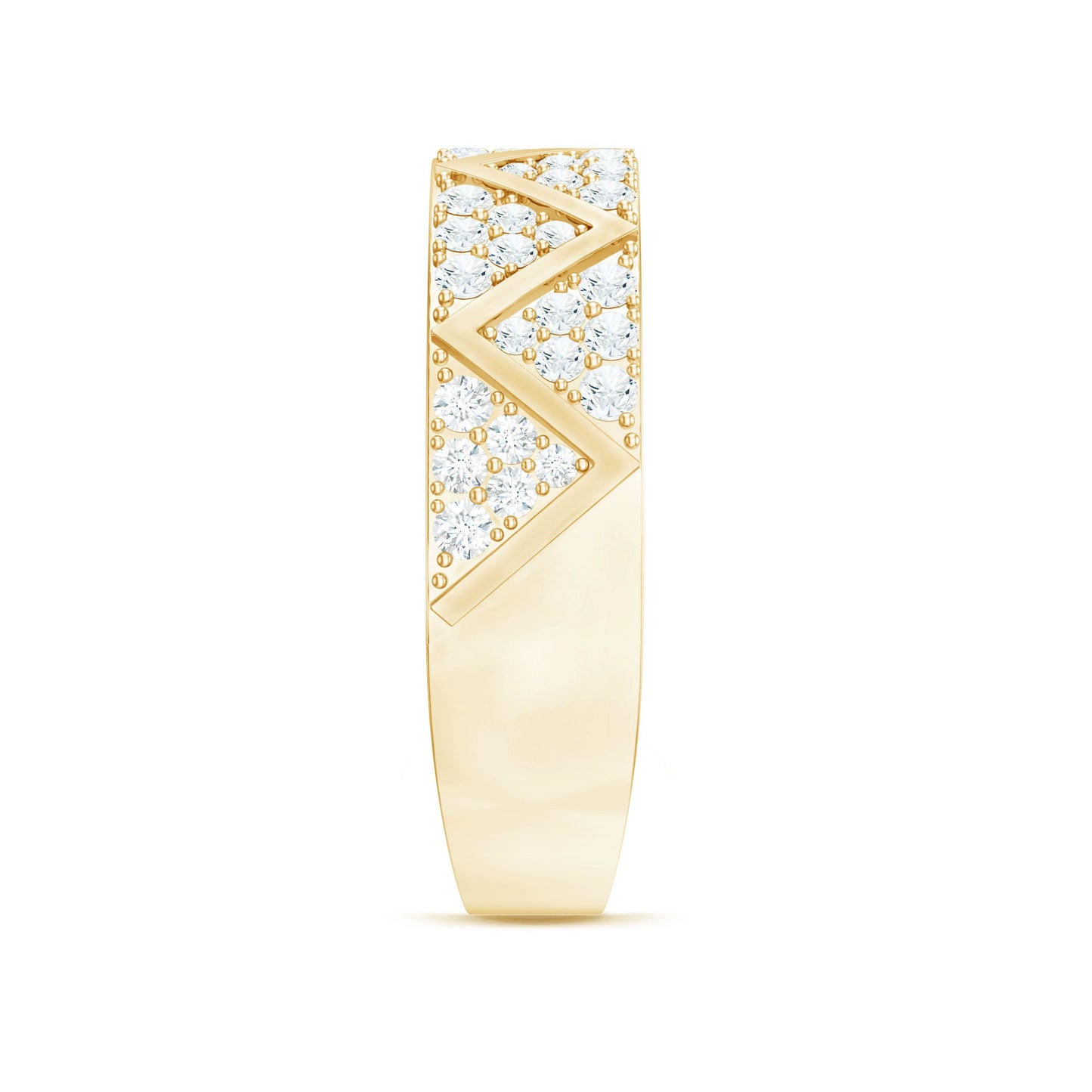 Certified Diamond Designer Wedding Band Ring