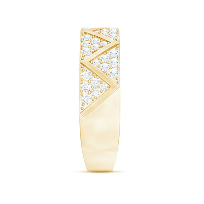 Certified Diamond Designer Wedding Band Ring