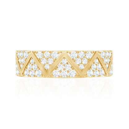 Certified Diamond Designer Wedding Band Ring