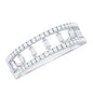 Natural Baguette Diamond Half Eternity Band With Certificate