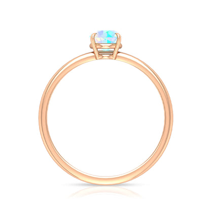 Certified Real Ethiopian Opal October Birthstone Ring