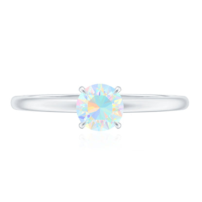 Certified Real Ethiopian Opal October Birthstone Ring