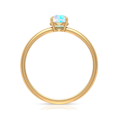 Certified Real Ethiopian Opal October Birthstone Ring