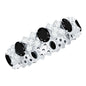 Certified Real Black Spinel Eternity Ring with Moissanite