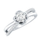 Flower Inspired Moissanite Proposal Ring for Women