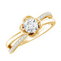 Flower Inspired Moissanite Proposal Ring for Women