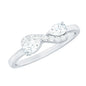 Brilliant Cut Moissanite Infinity Promise Ring for Her