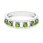 Peridot Anniversary Ring with Diamond