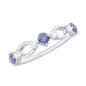 Natural Tanzanite Diamond Ring for Promise