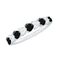 Heart Shaped Black Onyx and Diamond Half Eternity Ring