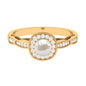 2 Carat Freshwater Pearl and Diamond Engagement Ring
