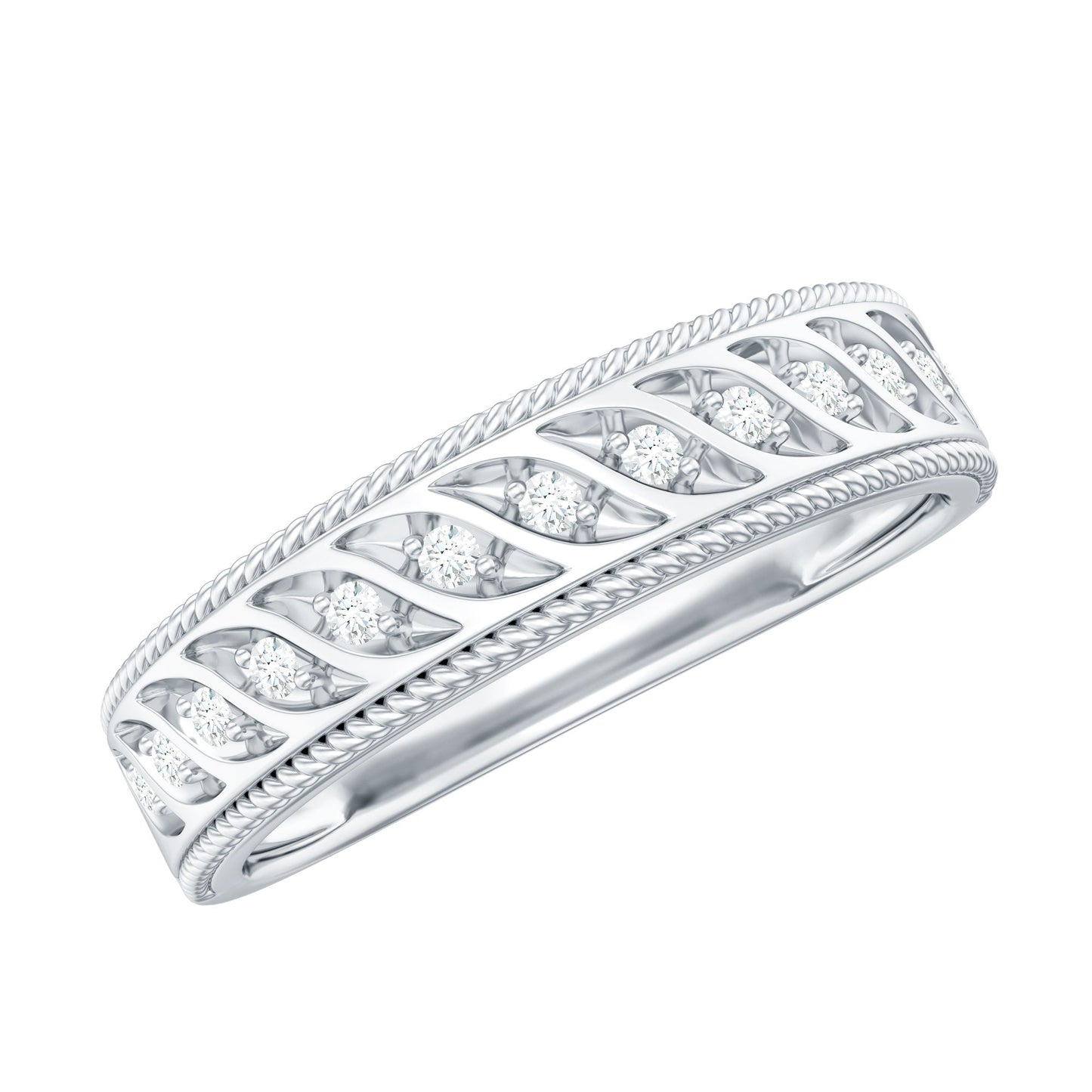 Designer Diamond Wedding Band Ring for Women