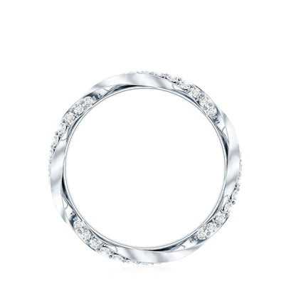 Certified Real Diamond Twisted Eternity Ring