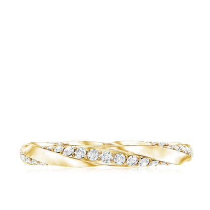 Certified Real Diamond Twisted Eternity Ring