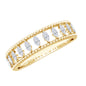 Natural Marquise Diamond Half Eternity Wedding Band