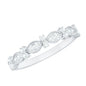Designer Diamond Half Eternity Ring for Valentines