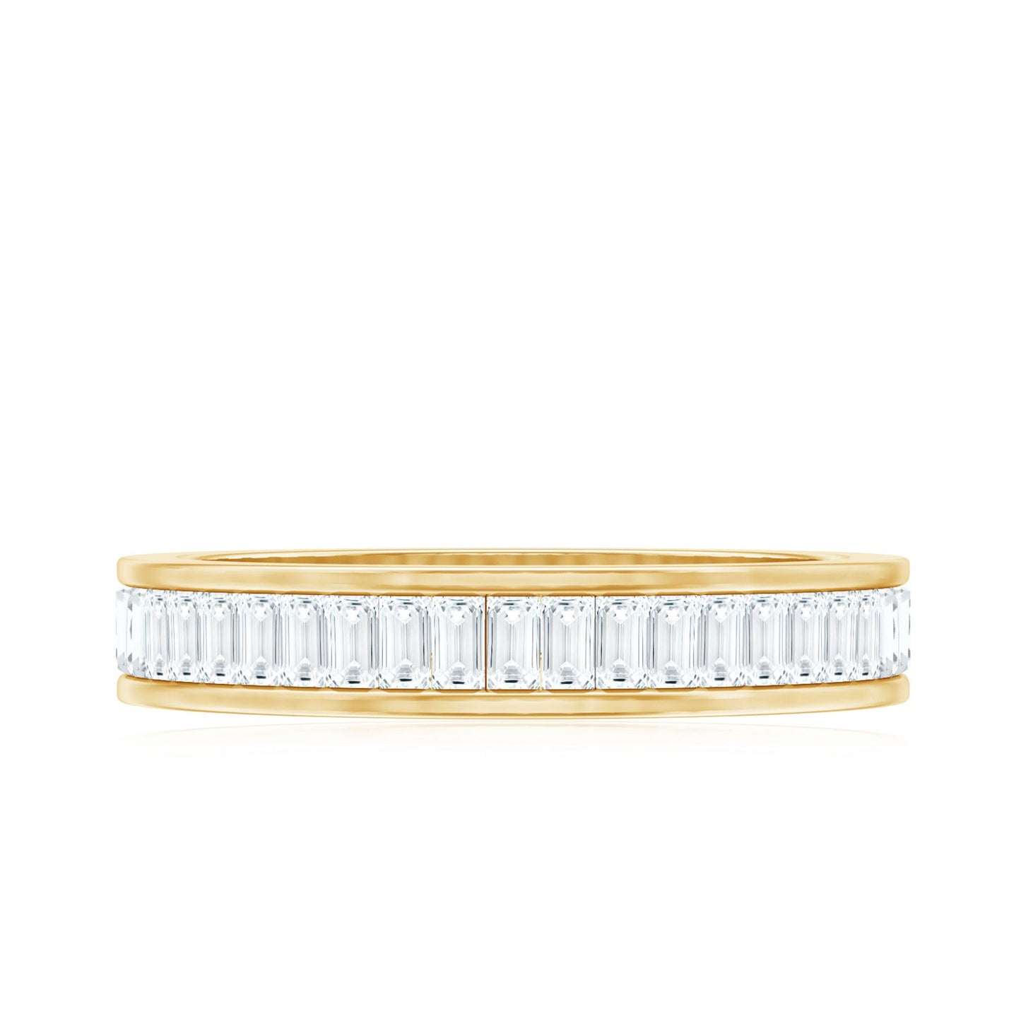 Baguette Cut Diamond Eternity Band in Channel Setting
