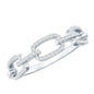 Certified Diamond Chain Link Ring in Prong Setting