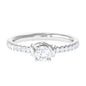 Genuine Diamond Promise Ring for Proposal