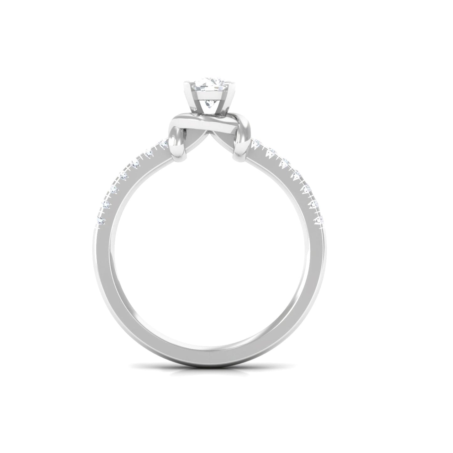 Genuine Diamond Promise Ring for Proposal