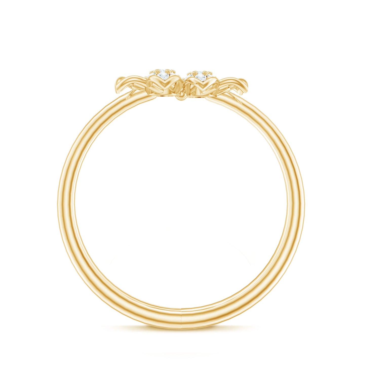 Brilliant Cut Diamond Flower Promise Ring