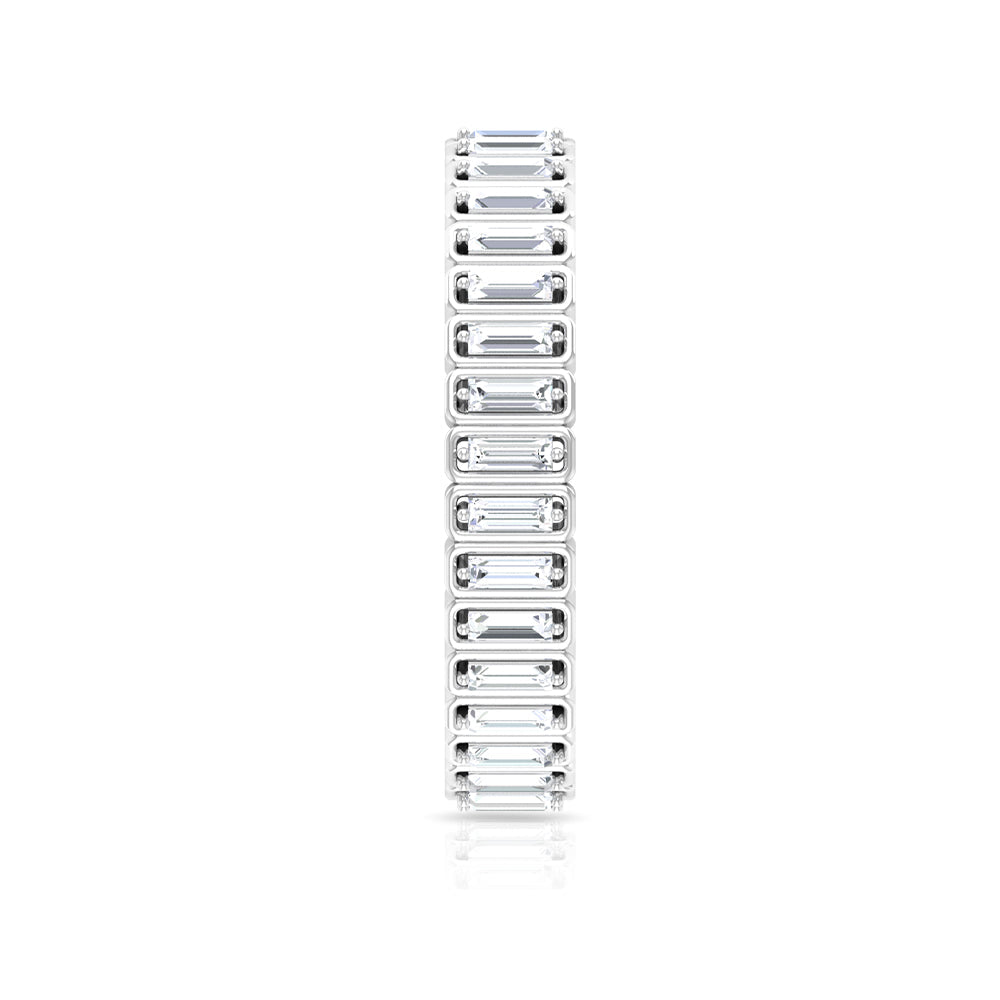 Natural Baguette Diamond Eternity Wedding Band