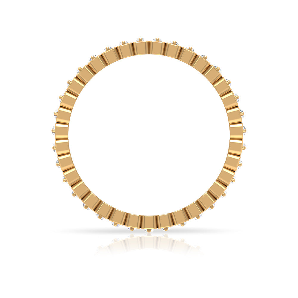 Natural Baguette Diamond Eternity Wedding Band