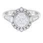 Diamond Vintage Illusion Engagement Ring