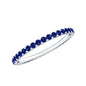 Certified Lab Grown Blue Sapphire Eternity Ring for Women