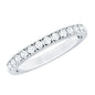 Bar Set Moissanite Half Eternity Band For Women