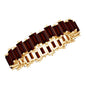 Real Garnet Baguette Eternity Ring with Certificate