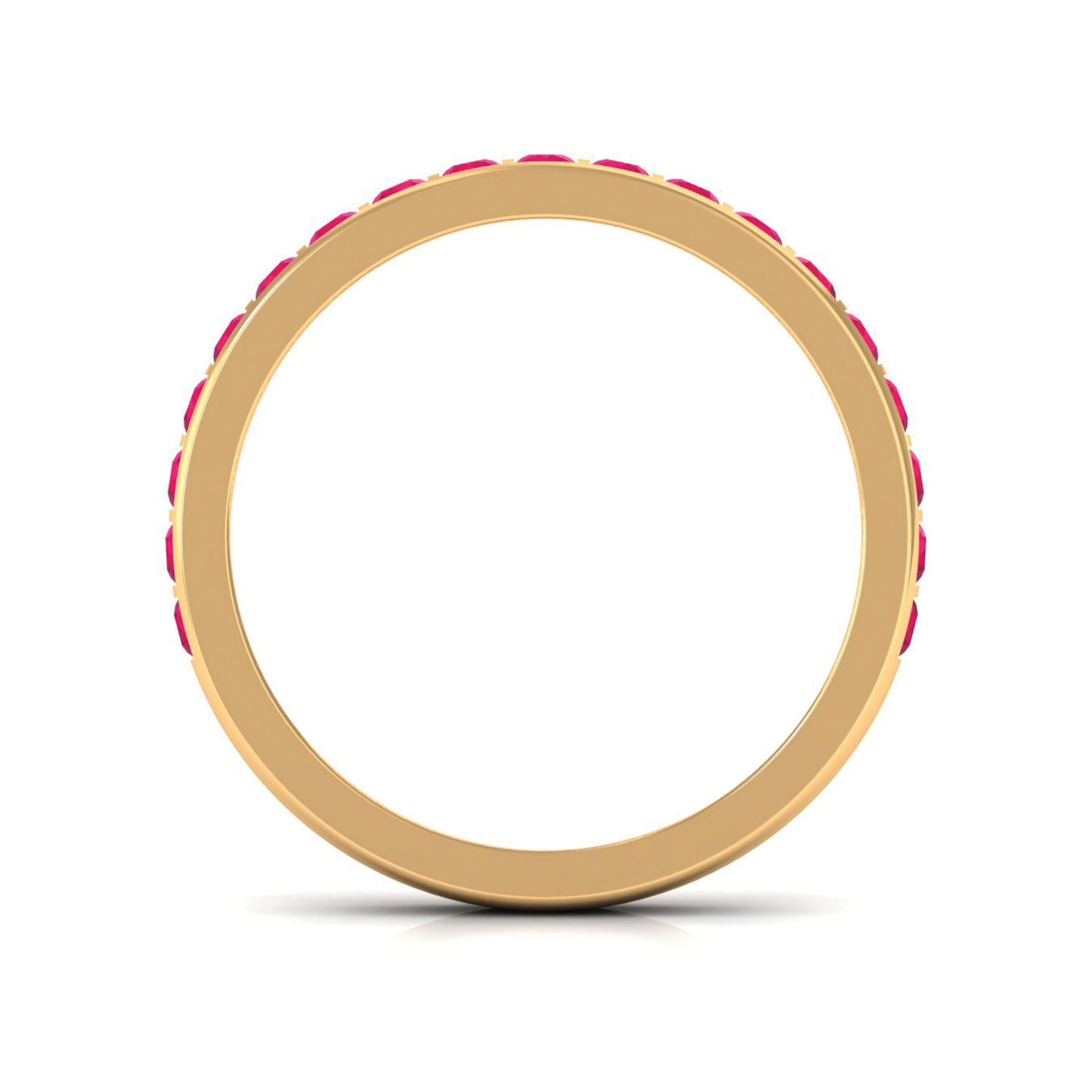 Bar Set Ruby Contemporary Eternity Ring