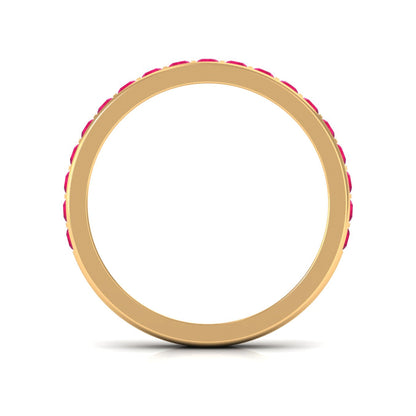 Bar Set Ruby Contemporary Eternity Ring