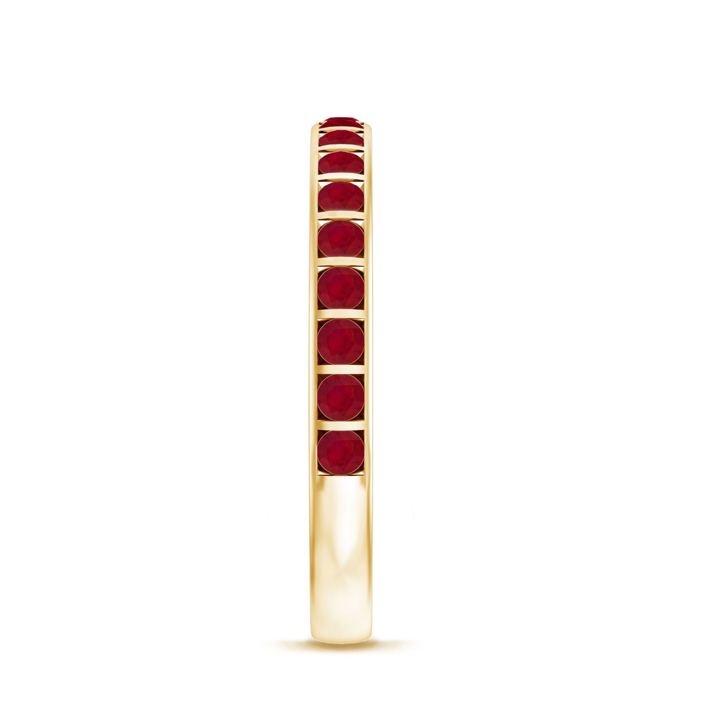 Bar Set Ruby Contemporary Eternity Ring