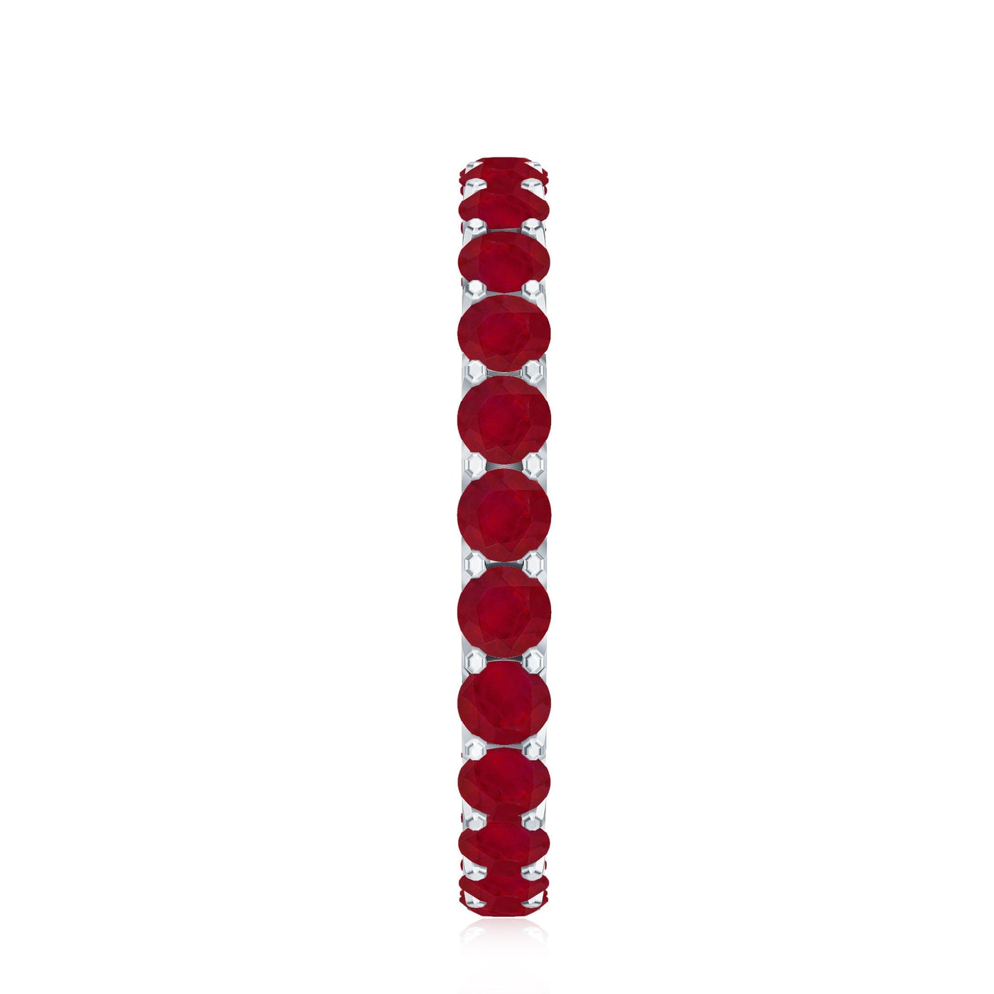 Natural Ruby Eternity Stackable Ring for Women