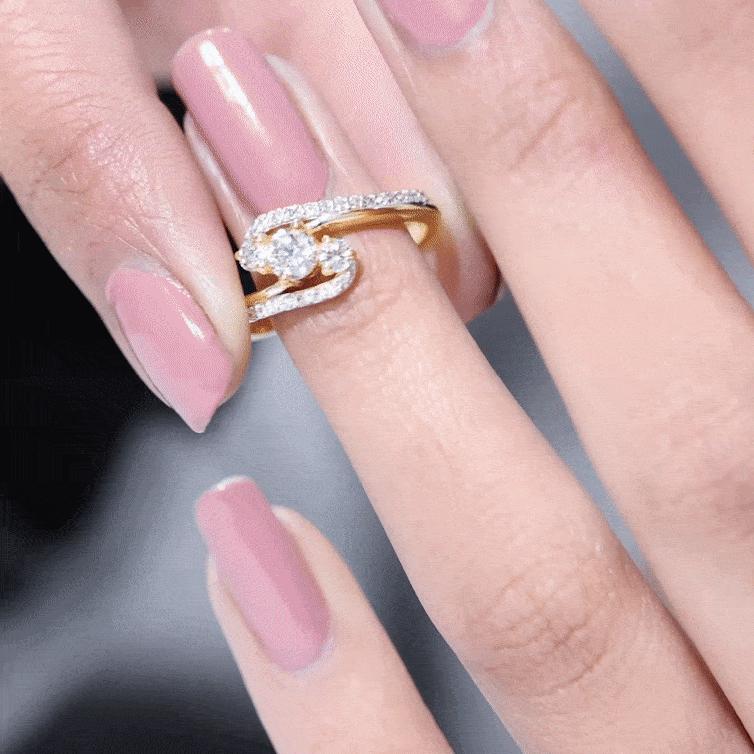 Certified Diamond 3 Stone Engagement Ring