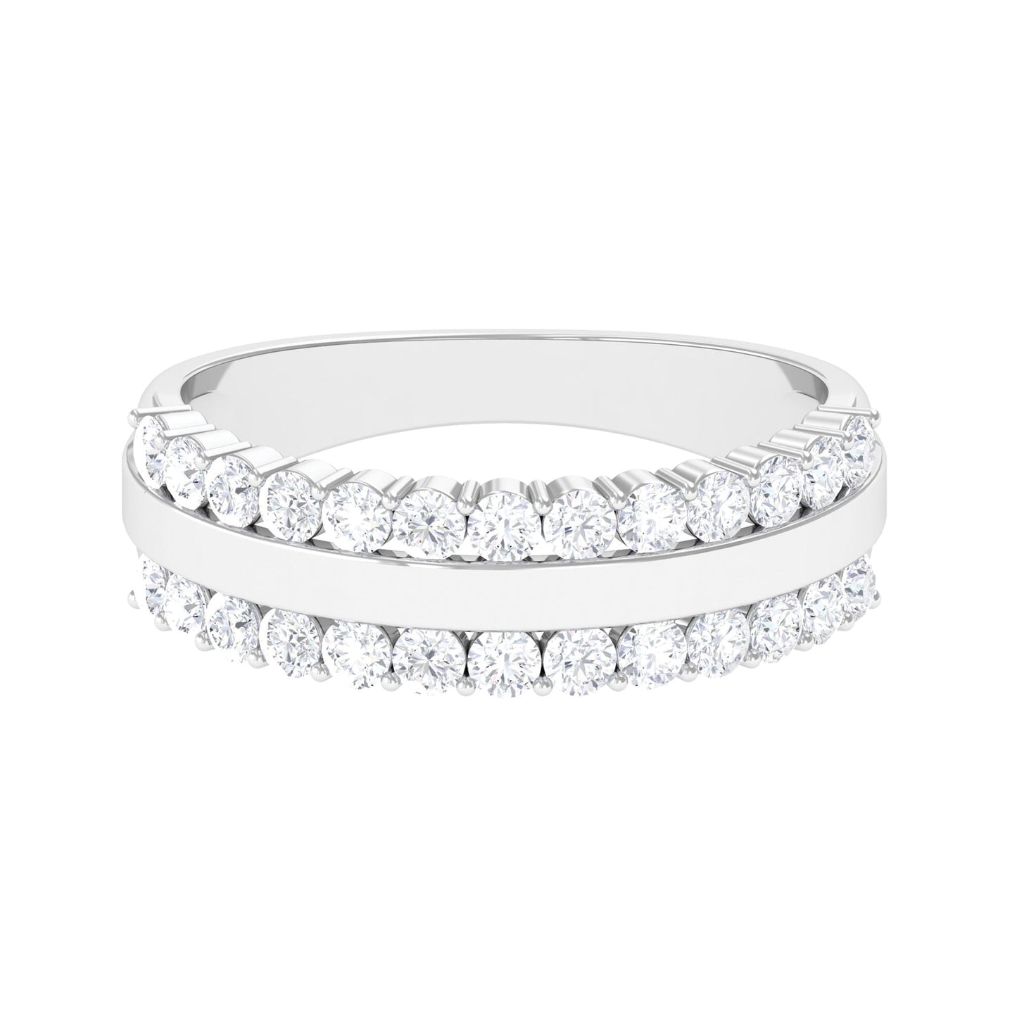 Certified Real Diamond Wedding Band Ring for Women