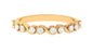 Natural Diamond Half Eternity Infinity Ring for Valentines