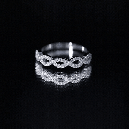 Certified Diamond Infinity Eternity Band