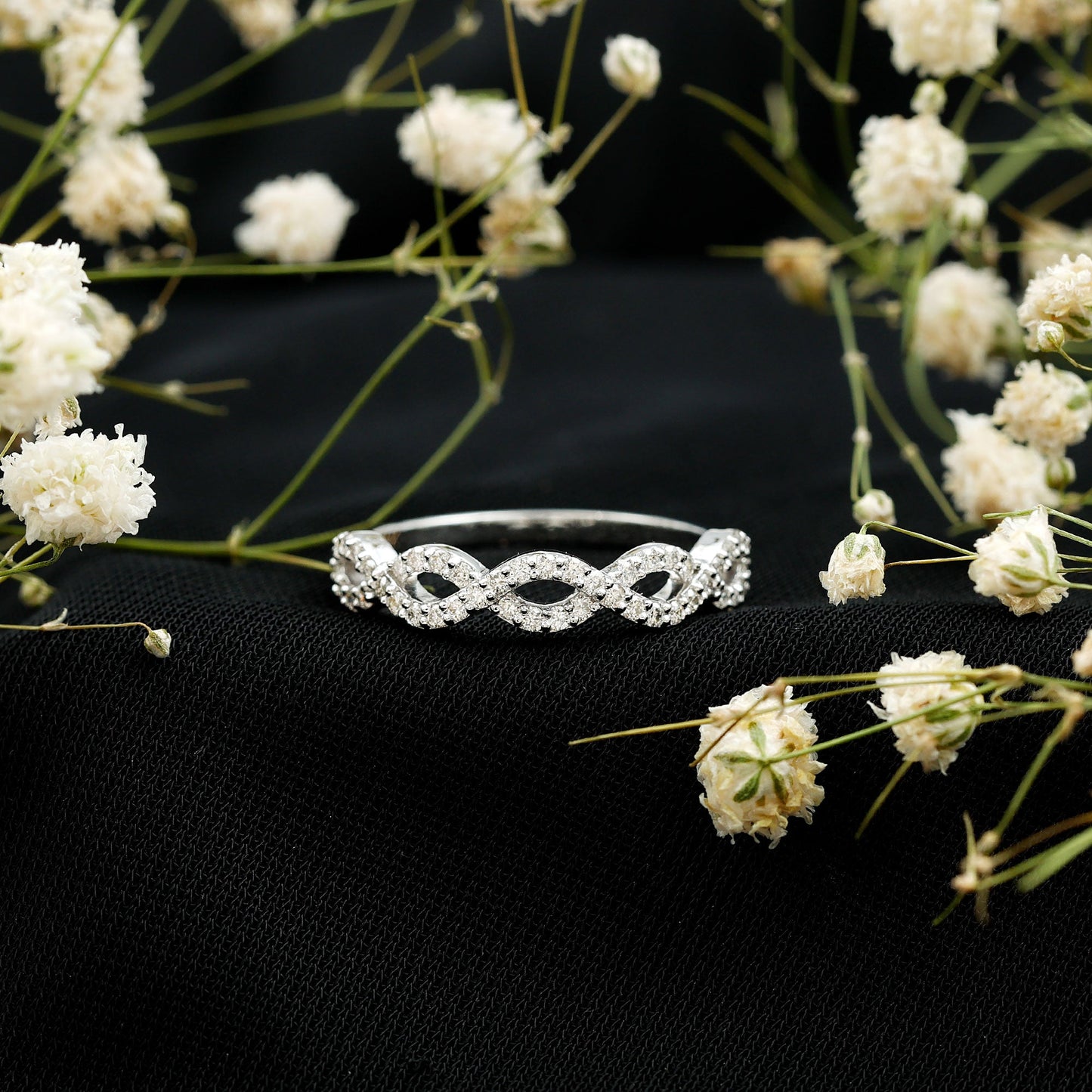 Certified Diamond Infinity Eternity Band