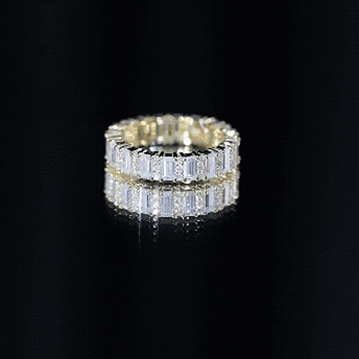 Certified Moissanite Wedding Anniversary Band for Women