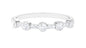 Natural Diamond Half Eternity Ring in Bezel Setting